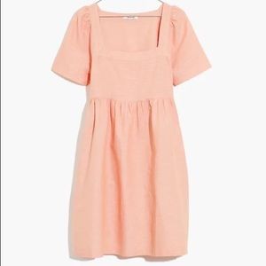 Madewell Linen-Blend Allie Mini Dress Faded Sunset NA240